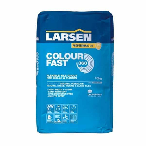 Larsen Colourfast 360 Flexible Tile Grout – 3kg