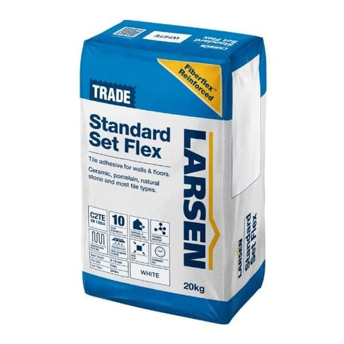 Larsen Trade Standard Set Flex White Tile Adhesive – 20kg